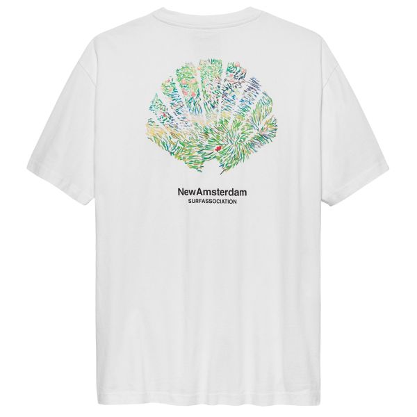 New Amsterdam Surf Association Tall Grass T-shirt Wit