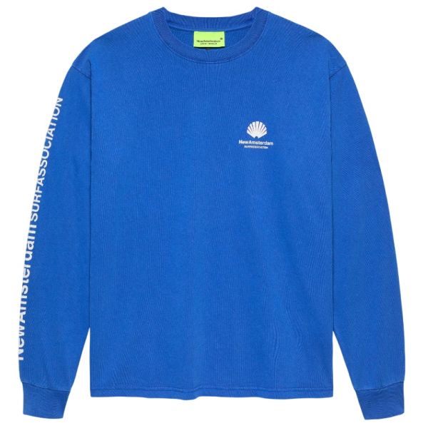 New Amsterdam Surf Association Target Longsleeve T-shirt Blauw