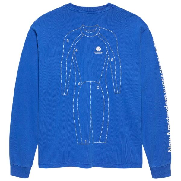 New Amsterdam Surf Association Target Longsleeve T-shirt Blauw