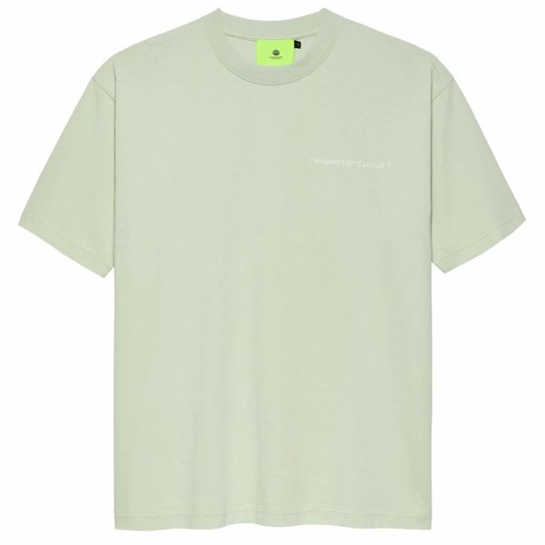 New Amsterdam Surf Association Teletekst T-shirt Licht Groen