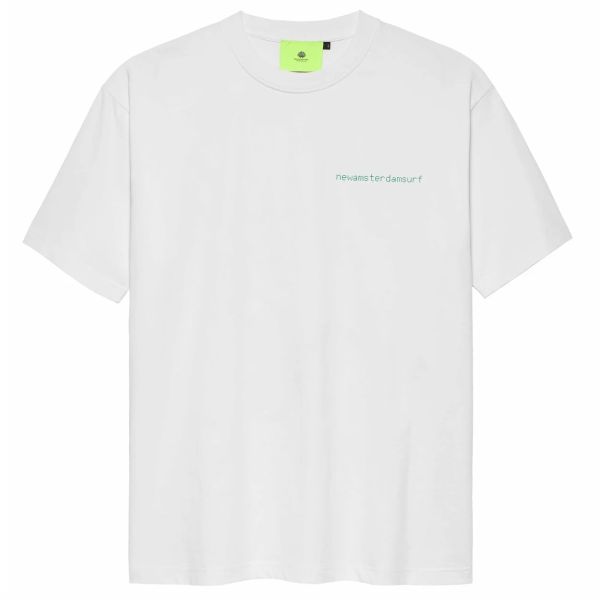 New Amsterdam Surf Association Teletekst T-shirt Wit