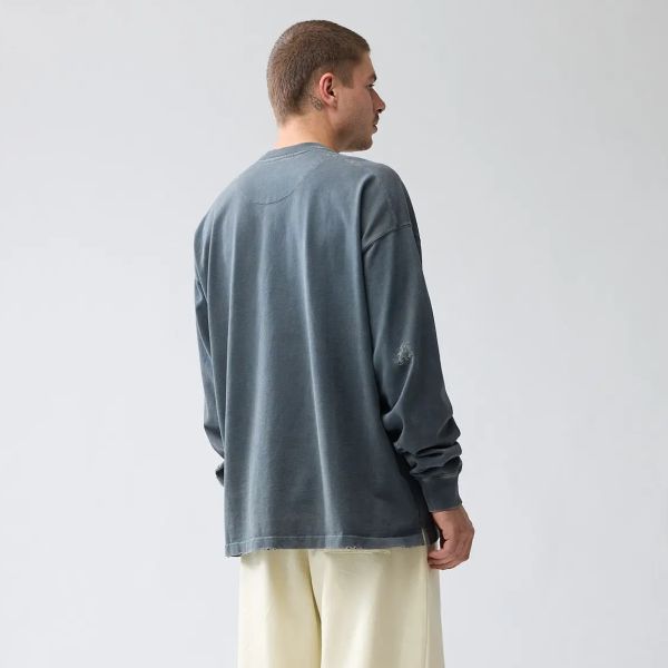 New Amsterdam Surf Association Throw Longsleeve T-shirt Antraciet