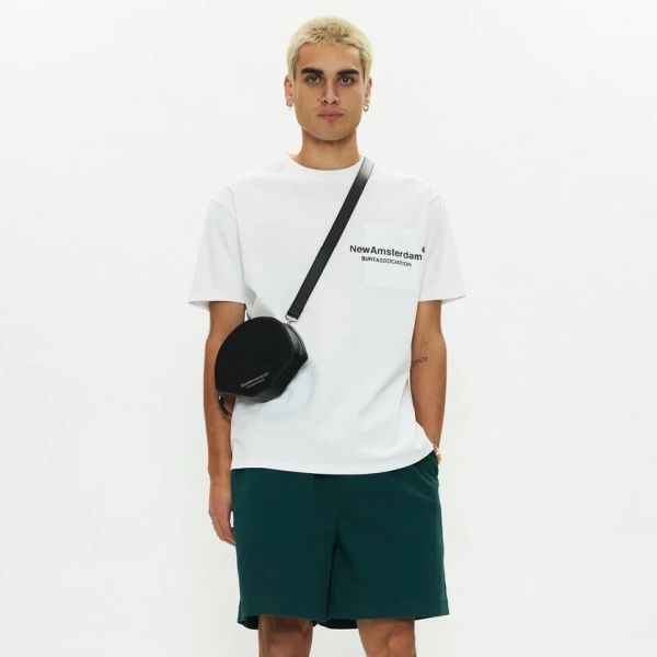 New Amsterdam Surf Association Throw Pocket T-shirt Wit