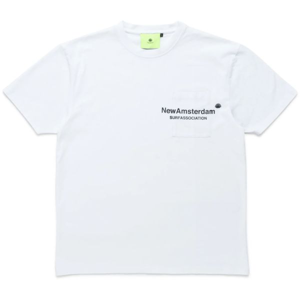 New Amsterdam Surf Association Throw Pocket T-shirt Wit