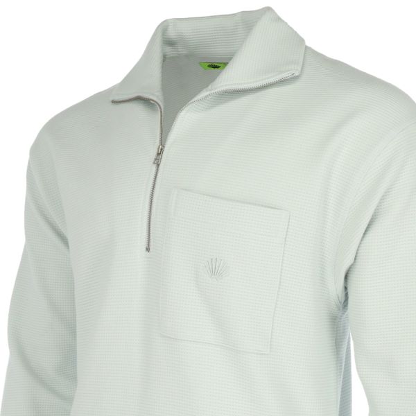 New Amsterdam Surf Association Tide Half-Zip Sweater Licht Blauw
