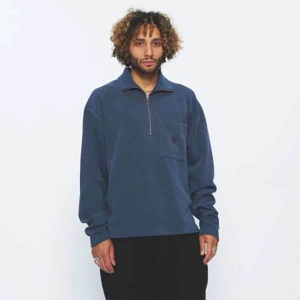 New Amsterdam Surf Association Tide Half-Zip Sweater Navy