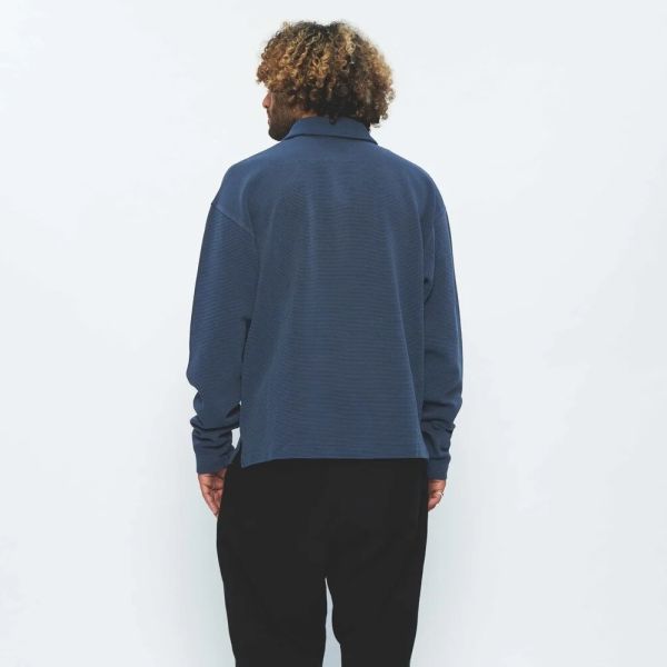 New Amsterdam Surf Association Tide Half-Zip Sweater Navy