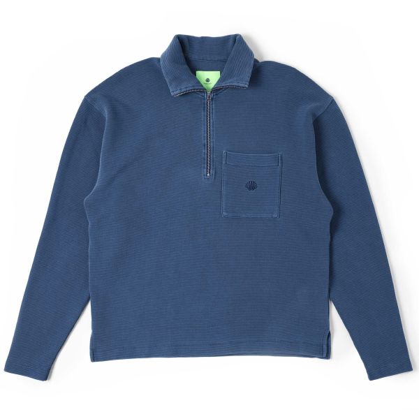 New Amsterdam Surf Association Tide Half-Zip Sweater Navy