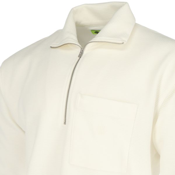 New Amsterdam Surf Association Tide Half-Zip Sweater Off White