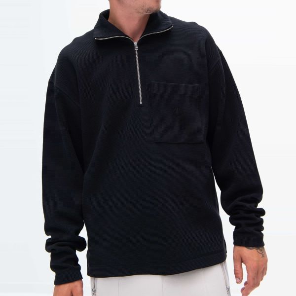 New Amsterdam Surf Association Tide Half-Zip Sweater Zwart