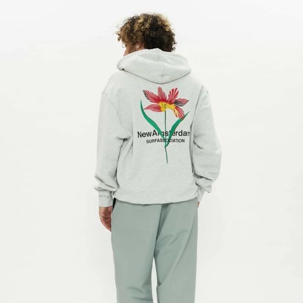 New Amsterdam Surf Association Tulip Hoodie Grijs