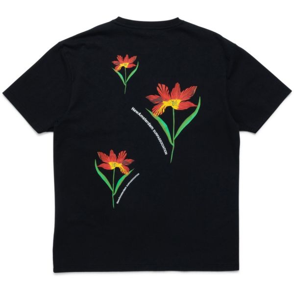 New Amsterdam Surf Association Tulip T-shirt Zwart