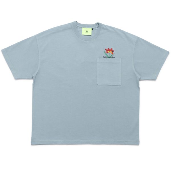New Amsterdam Surf Association Waxed Tulip T-shirt Blauw