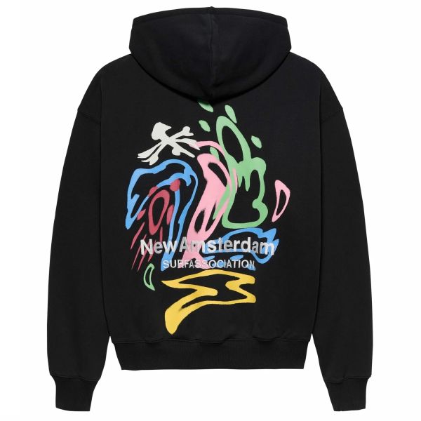 New Amsterdam Surf Association Weather Icon Hoodie Zwart