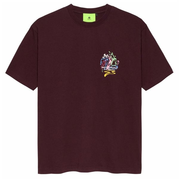 New Amsterdam Surf Association Weather Icons T-shirt Bordeaux