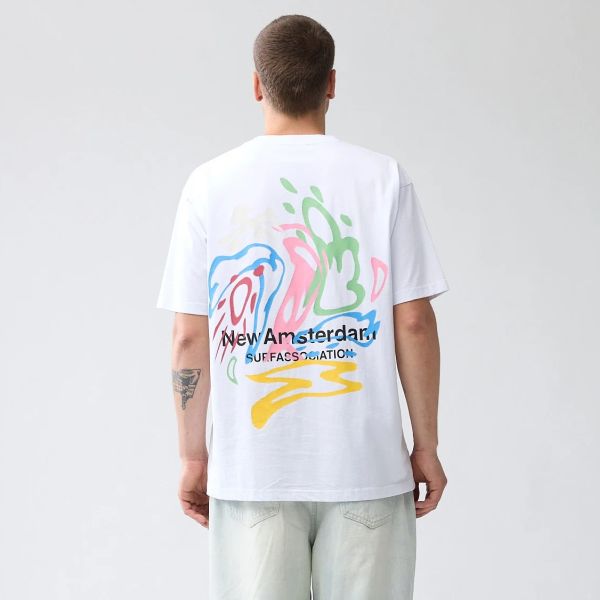 New Amsterdam Surf Association Weather Icons T-shirt Wit