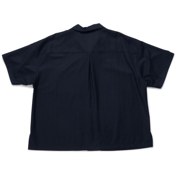 New Amsterdam Surf Association Wijk Pinstripe Overhemd Navy
