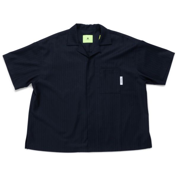 New Amsterdam Surf Association Wijk Pinstripe Overhemd Navy