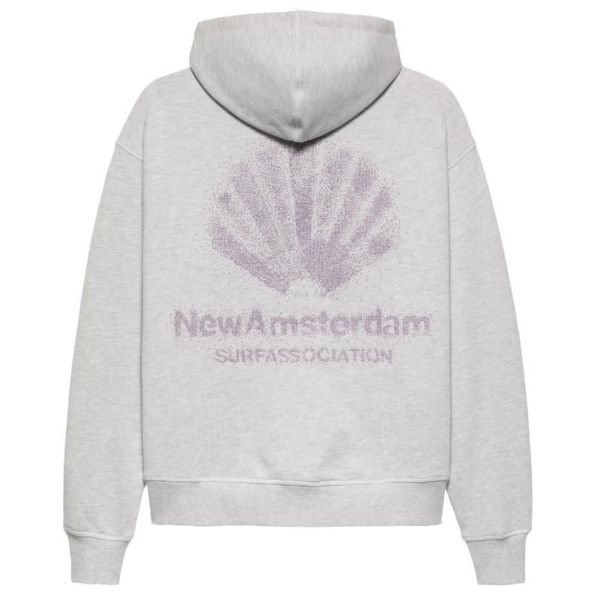 New Amsterdam Surf Association Sprayed Logo Hoodie Grijs
