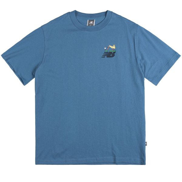 New Balance Athletics Golf Cartoon T-shirt Blauw