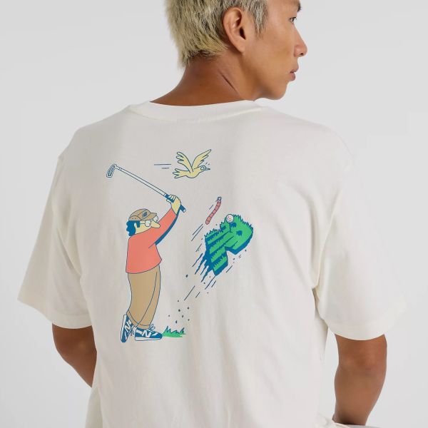 New Balance Athletics Golf Cartoon T-shirt Off White