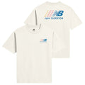 New Balance Athletics Multi Color Logo T-shirt Off White