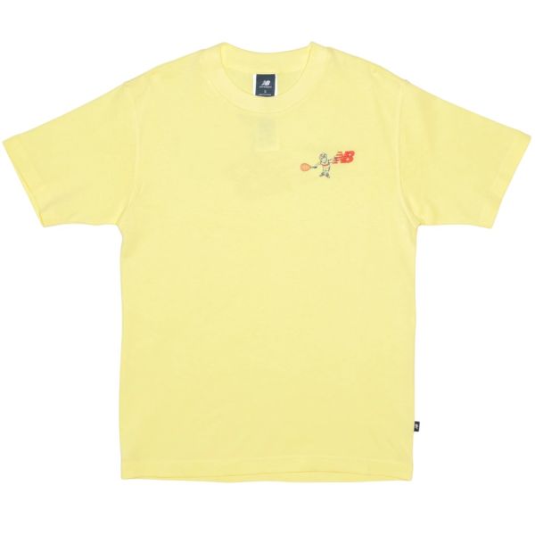 New Balance Athletics Tennis Cartoon T-shirt Geel