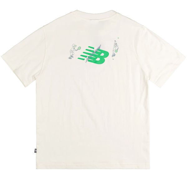 New Balance Athletics Tennis Cartoon T-shirt Off White