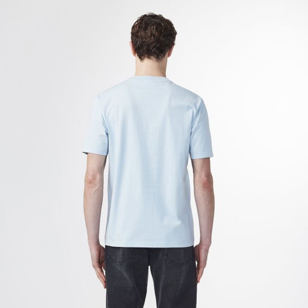 NN.07 Adam EMB T-shirt Licht Blauw