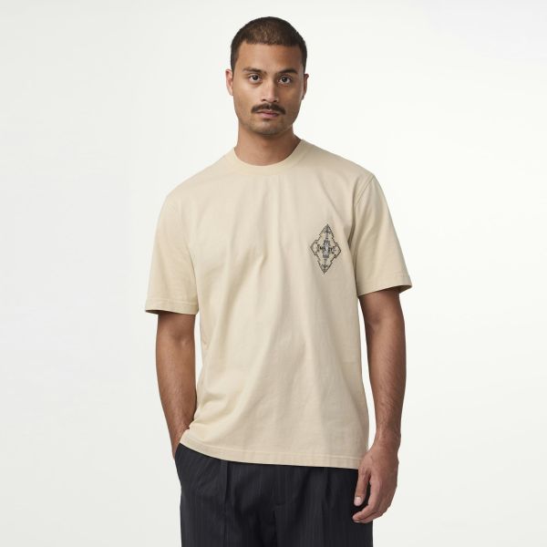 NN.07 Adam Print T-shirt Beige