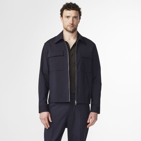 NN.07 Alban Overshirt Navy