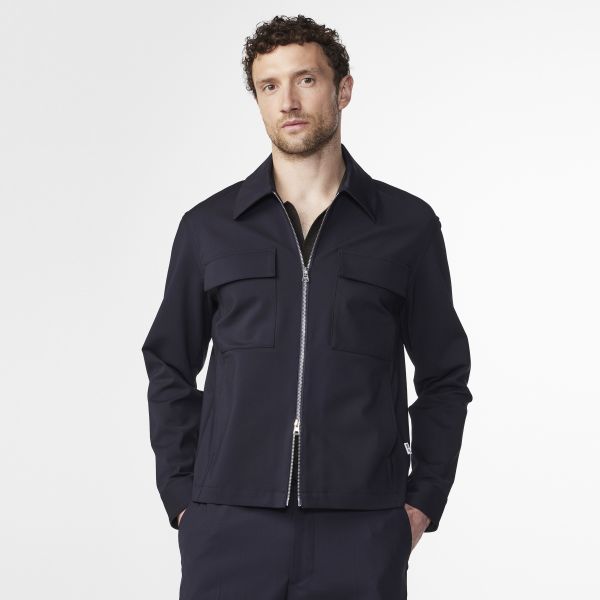 NN.07 Alban Overshirt Navy