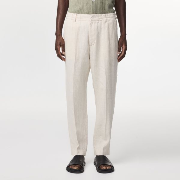 NN.07 Billie Linen Broek Off White