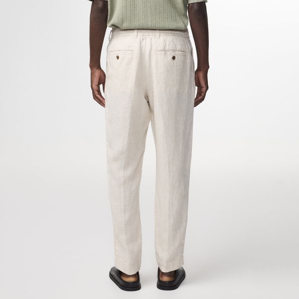 NN.07 Billie Linen Broek Off White