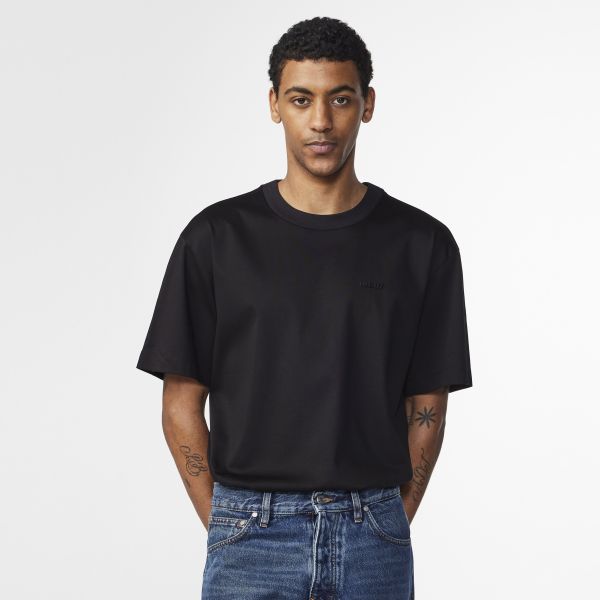 NN.07 Nat Logo T-shirt Zwart