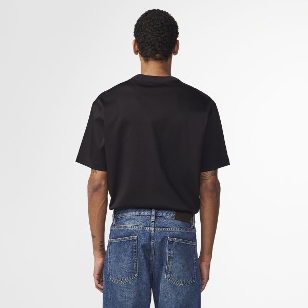 NN.07 Nat Logo T-shirt Zwart