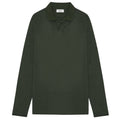 NN.07 Paul Longsleeve Polo Donker Groen
