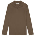 NN.07 Paul Longsleeve Polo Donker Groen