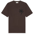 NN.07 Pedro EMB T-shirt Donker Bruin