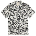 OAS Aerosol Viscose Overhemd Wit/Zwart