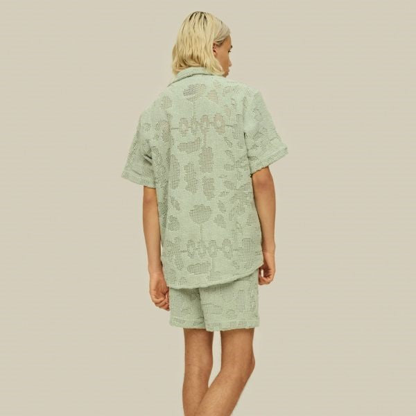 OAS Crochet Korte Broek Groen