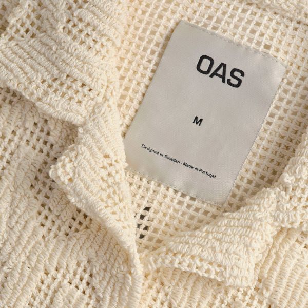 OAS Crochet Overhemd Beige