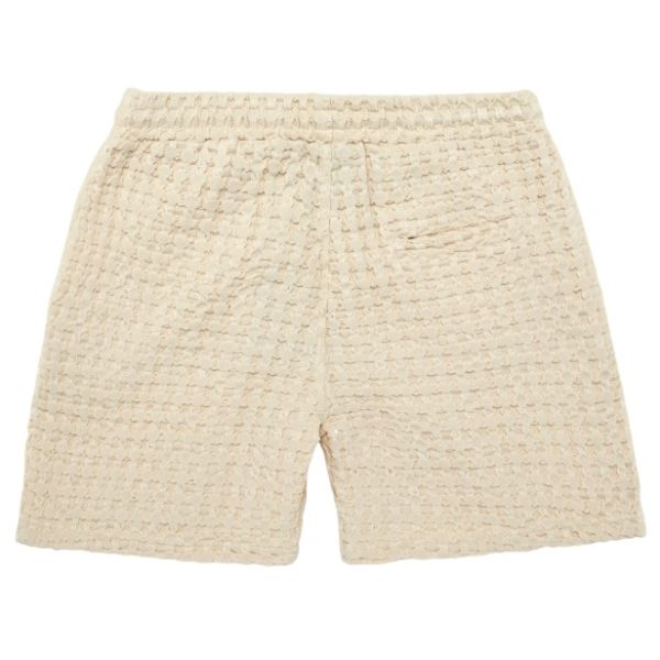 OAS Porto Waffle Korte Broek Beige