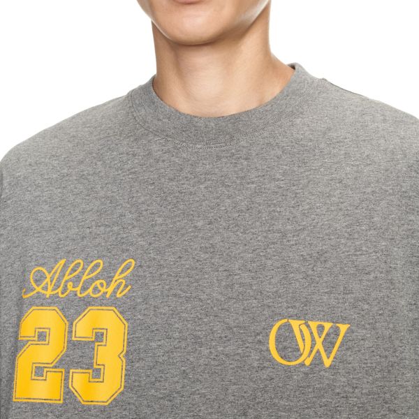 Off-White 23 Logo Skate T-shirt Grijs