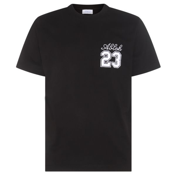 Off-White 23 Logo Slim T-shirt Zwart