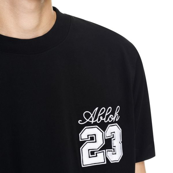 Off-White 23 Logo Slim T-shirt Zwart