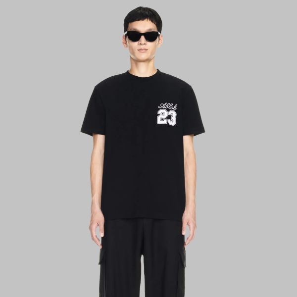 Off-White 23 Logo Slim T-shirt Zwart