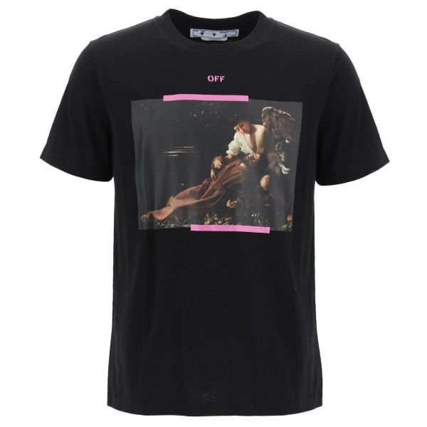 Off-White Arrow Caravaggio St Fran T-shirt Zwart