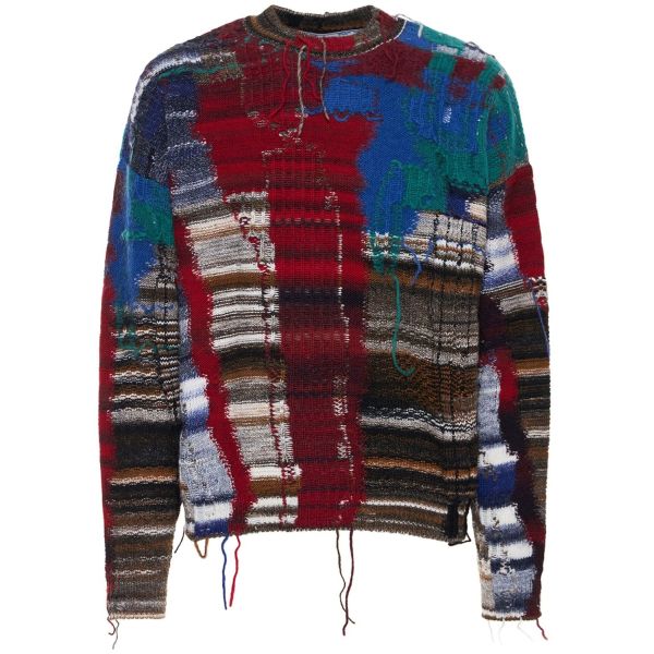 Off-White Arrow Tab Chaos Knitted Sweater Meerkleurig