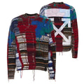 Off-White Arrow Tab Chaos Knitted Sweater Meerkleurig
